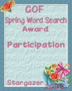 Spring Word Search Participation Award