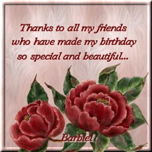 thank you from Barbiel