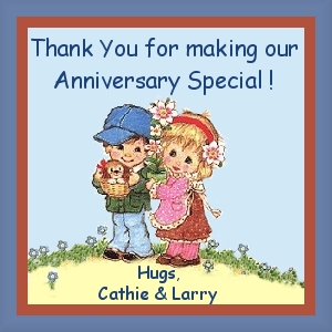 thanks from Cathie & Larry