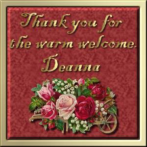 thanks from Deanna