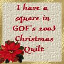 2003 GOF Christmas Quilt